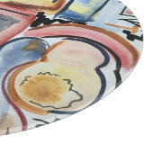 台所芸術で歌絵を描うこモダンと カッティングボード (角)