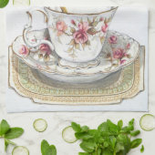 台所茶時間ふきん キッチンタオル (折り畳み)