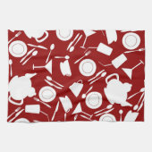 台所要素パターン キッチンタオル (横)