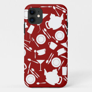 台所要素パターン iPhone 11 ケース