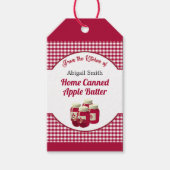 台所調理りんご果実贈呈ラベル ギフトタグ (正面)