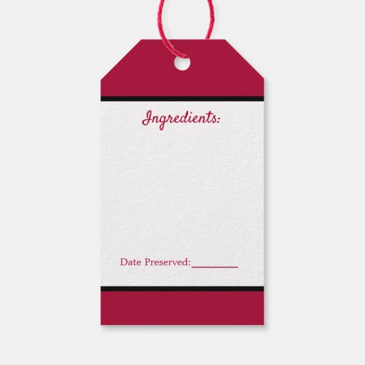 台所調理りんご果実贈呈ラベル ギフトタグ (裏面)