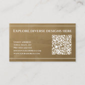 台所請負業者職場大工モダン 名刺 (裏面)