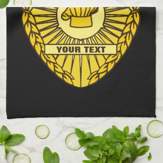 台所警察団長 キッチンタオル (折り畳み)