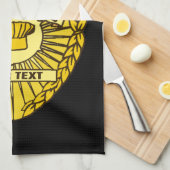 台所警察団長 キッチンタオル (四つ折り)