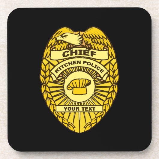 台所警察団長 コースター (正面)