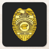 台所警察団長 スクエアペーパーコースター (正面)