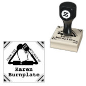 台所転がからのピンオーブンのベーキング ラバースタンプ (押印)