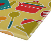 台所道具のカラフルなパターン カッティングボード (角)