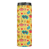 台所道具のカラフルなパターン タンブラー (裏面)