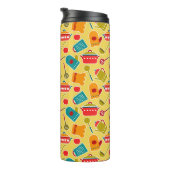 台所道具のカラフルなパターン タンブラー (回転右)