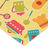 台所道具のカラフルなパターン テーブルクロス (アングル)