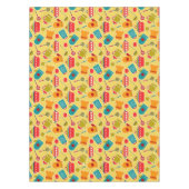 台所道具のカラフルなパターン テーブルクロス (正面)