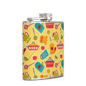 台所道具のカラフルなパターン フラスク (右)
