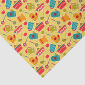 台所道具のカラフルなパターン 薄葉紙 (詳細)
