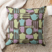 台所道具パターン2 クッション (ブランケット)