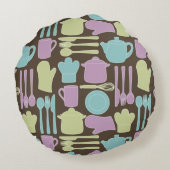 台所道具パターン2 ラウンドクッション (裏面)