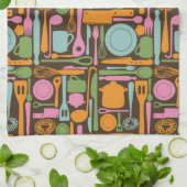 台所道具パターン3 キッチンタオル (折り畳み)