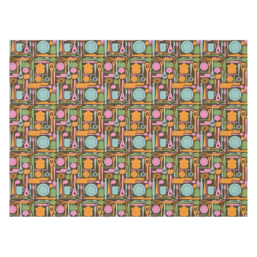 台所道具パターン3 テーブルクロス (正面(横))