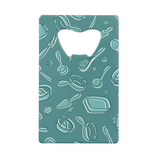 台所道具パターン クレジットカード栓抜き (正面)