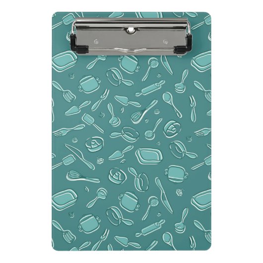 台所道具パターン ミニクリップボード (正面)