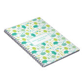 台所電気器具のお母さんの好みのレシピのノート ノートブック (右側)