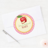 台所食品ラベルパーソナライズされた ラウンドシール (封筒)