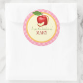 台所食品ラベルパーソナライズされた ラウンドシール (バッグ)