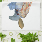 台所魔女乗用スプーンキッチンタオル キッチンタオル (折り畳み)