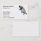 台所魔法使いの乗馬のスプーンの名刺のテンプレート 名刺 (正面/裏面)