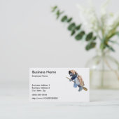 台所魔法使いの乗馬のスプーンの名刺のテンプレート 名刺 (スタンド正面)