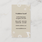 台所(カスタマイズ可能な) 名刺 (裏面)