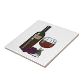 台所Backsplashのタイルのカベルネソーヴィニョンのワイン タイル (側面)