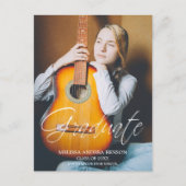 台本お洒落タイポグラフィ大学院高等学校 ポストカード (正面)