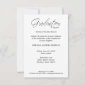 台本お洒落タイポグラフィ大学院高等学校 招待状 (裏面)