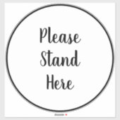 台本ここに立って大床円 シール (シート)