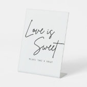 台本の愛は甘いトリートメントを受け取結婚る 台座サイン (正面)