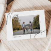 台本の書道ポートレートクリスマスフォト シーズンカード