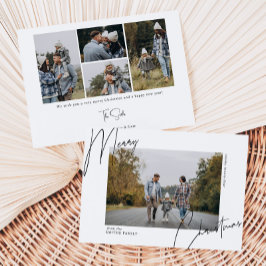 台本の書道ポートレートクリスマスフォト シーズンカード