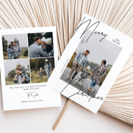 台本の書道ポートレートクリスマスフォト シーズンカード