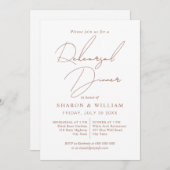 台本の書道モカ、ホワイトリハーサルディナー 招待状 (正面/裏面)