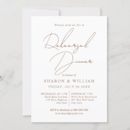 台本の書道モカ、ホワイトリハーサルディナー 招待状
