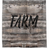 台本の素朴なシック・ファーム・ライフ シャワーカーテン (正面)