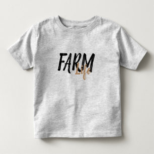 台本の素朴なシック・ファーム・ライフ トドラーTシャツ