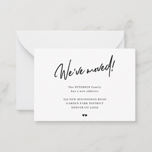 台本を動かモダンす告知を移動 ノートカード (正面)