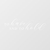 台本を持エレガントつ結婚 ウィンドウサイン (シート)