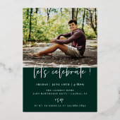 台本アーチフォト卒業フォイル招待状 箔招待状 (裏面)