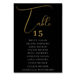 台本エレガント席 テーブルナンバー