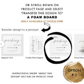 台本エレガント式披露宴の駐車標識 ポスター