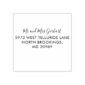 台本エレガント氏とミセス氏の差出人住所 ラバースタンプ (インプリント)